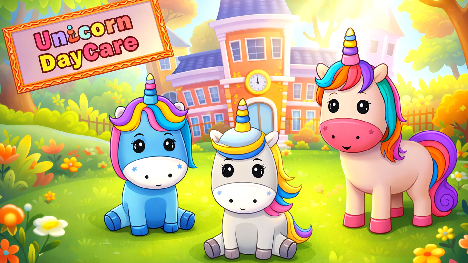 Unicorn Baby Pet Daycare Game screenshot